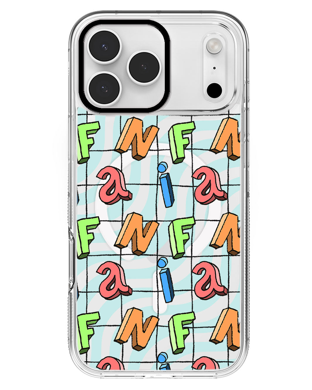 iPhone Rearguard MagSwap - Playful Monogram