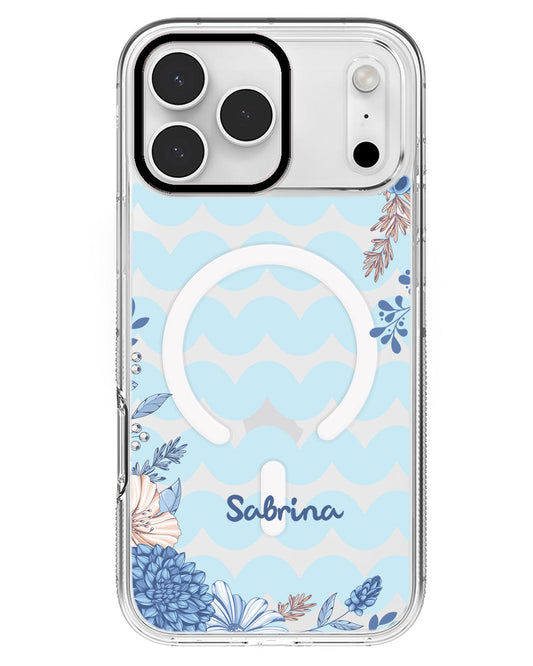 iPhone Rearguard MagSwap - Blue Florals