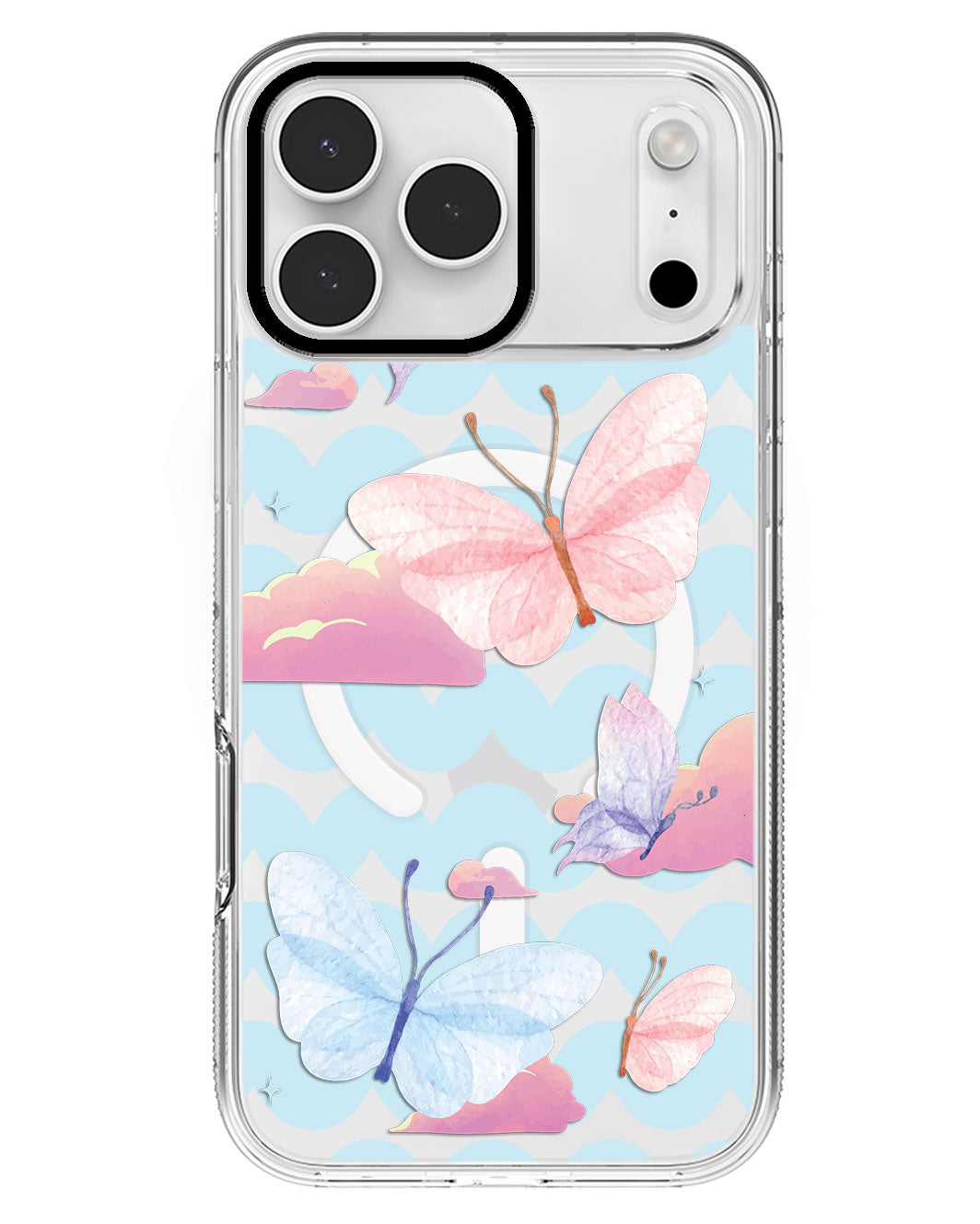 iPhone Rearguard MagSwap - Butterfly & Clouds