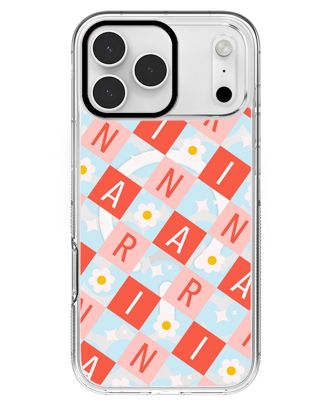 iPhone Rearguard MagSwap - CUSTOM MONOGRAM 3.0 Flower Grid 2.0