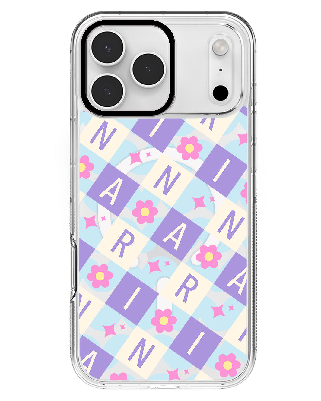 iPhone Rearguard MagSwap - CUSTOM MONOGRAM 3.0 Flower Grid 3.0