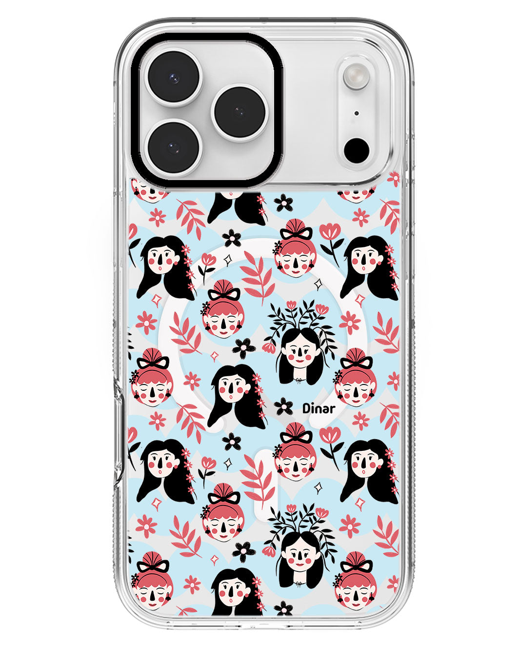 iPhone Rearguard MagSwap - Flowery Faces