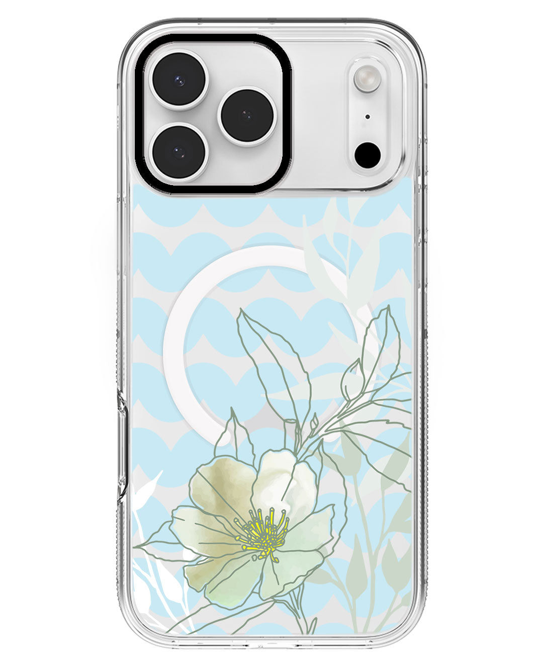 iPhone Rearguard MagSwap - Greenmint Lily