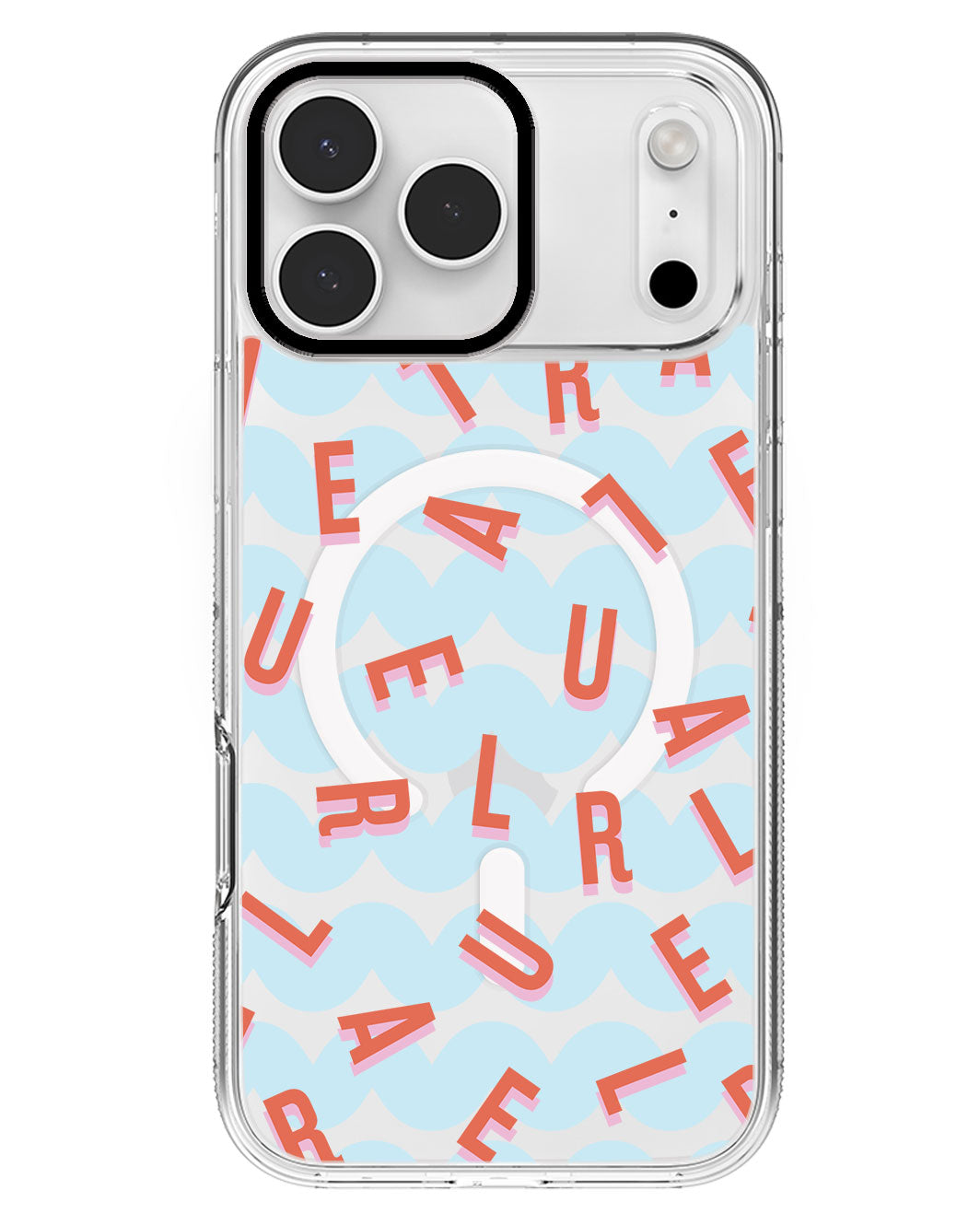 iPhone Rearguard MagSwap - CUSTOM MONOGRAM 1.0 Coral