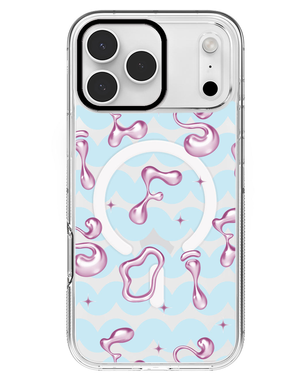iPhone Rearguard MagSwap - Pink Chrome Monogram