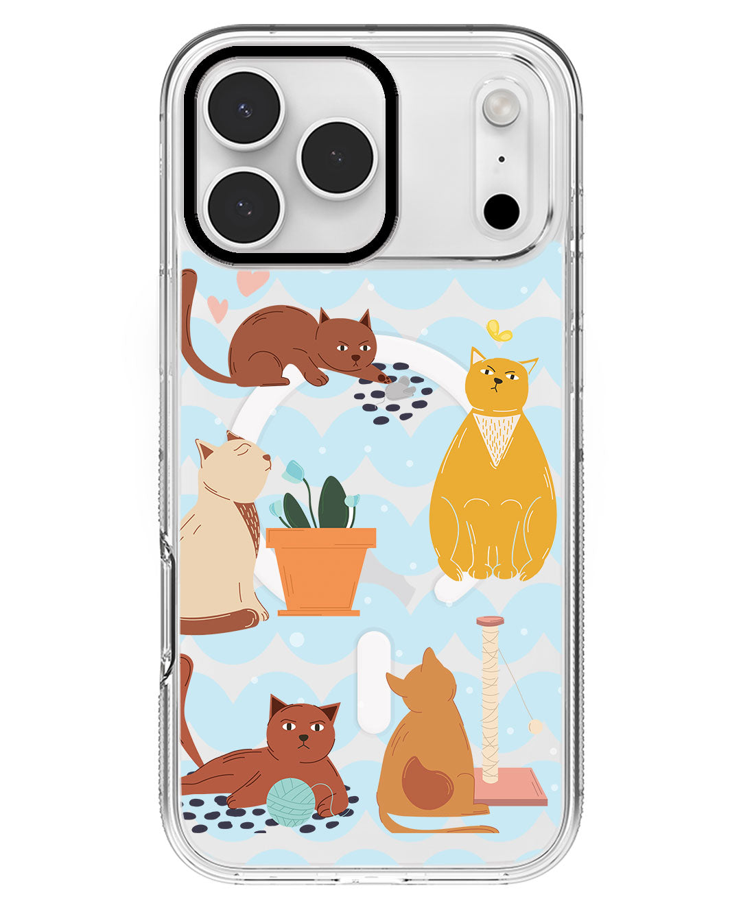 iPhone Rearguard MagSwap - Playful Cat