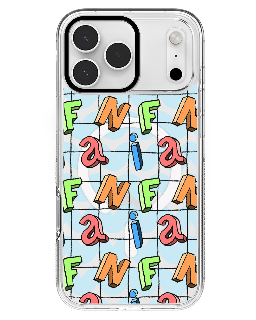 iPhone Rearguard MagSwap - Playful Monogram