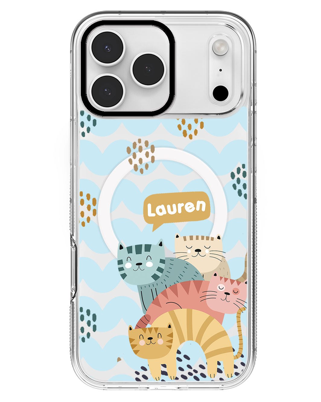 iPhone Rearguard MagSwap - Rainbow Meow 2.0