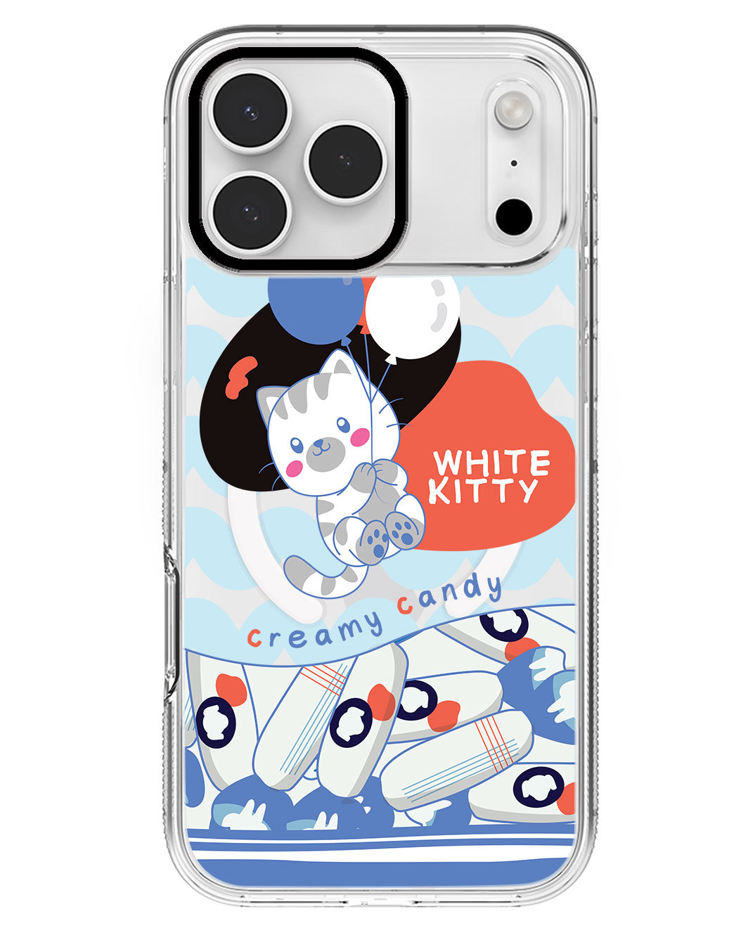 iPhone Rearguard MagSwap - White Kitty