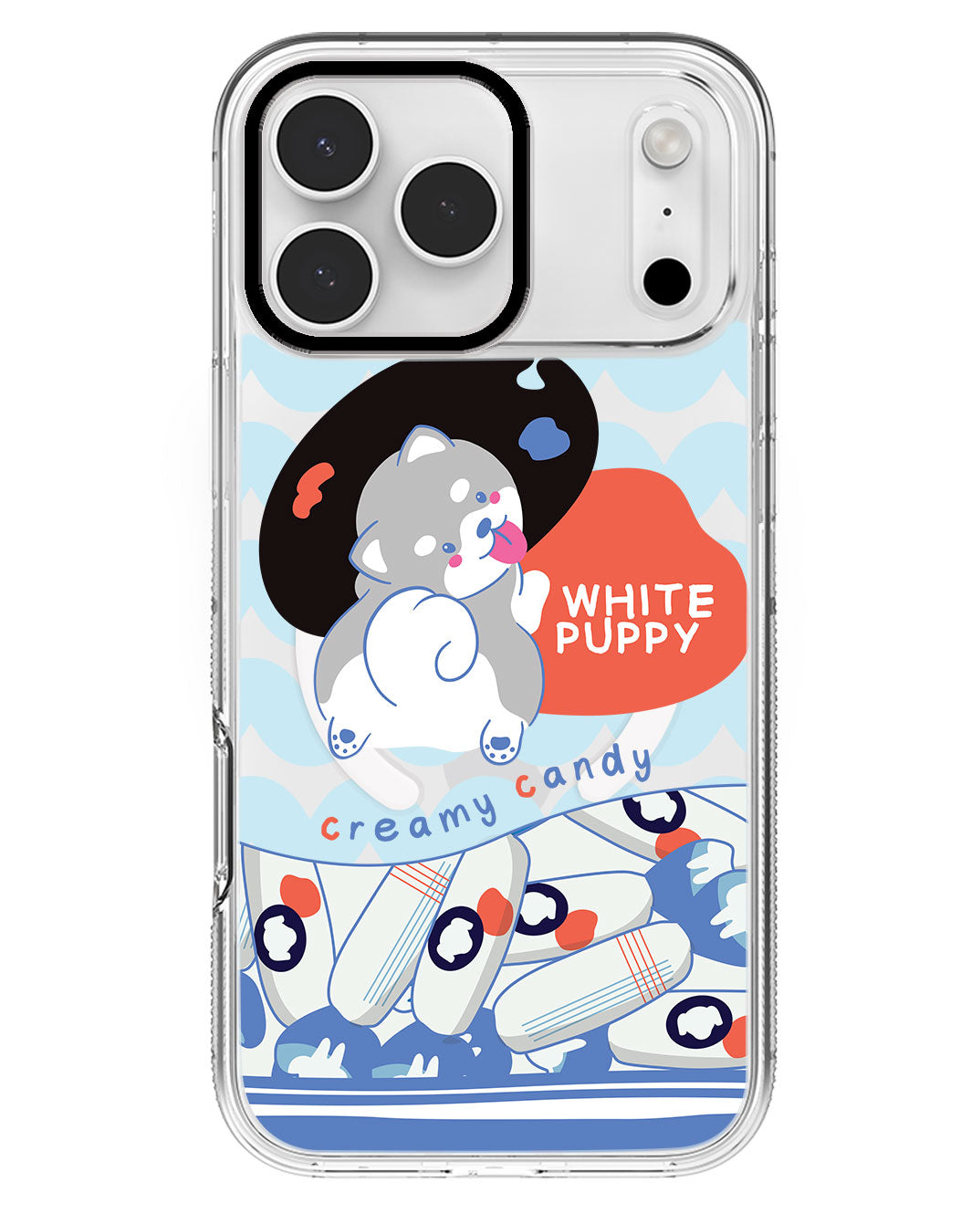 iPhone Rearguard MagSwap - White Puppy