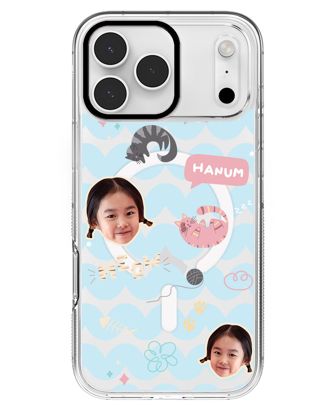 iPhone Rearguard MagSwap - Face Grid Kitty