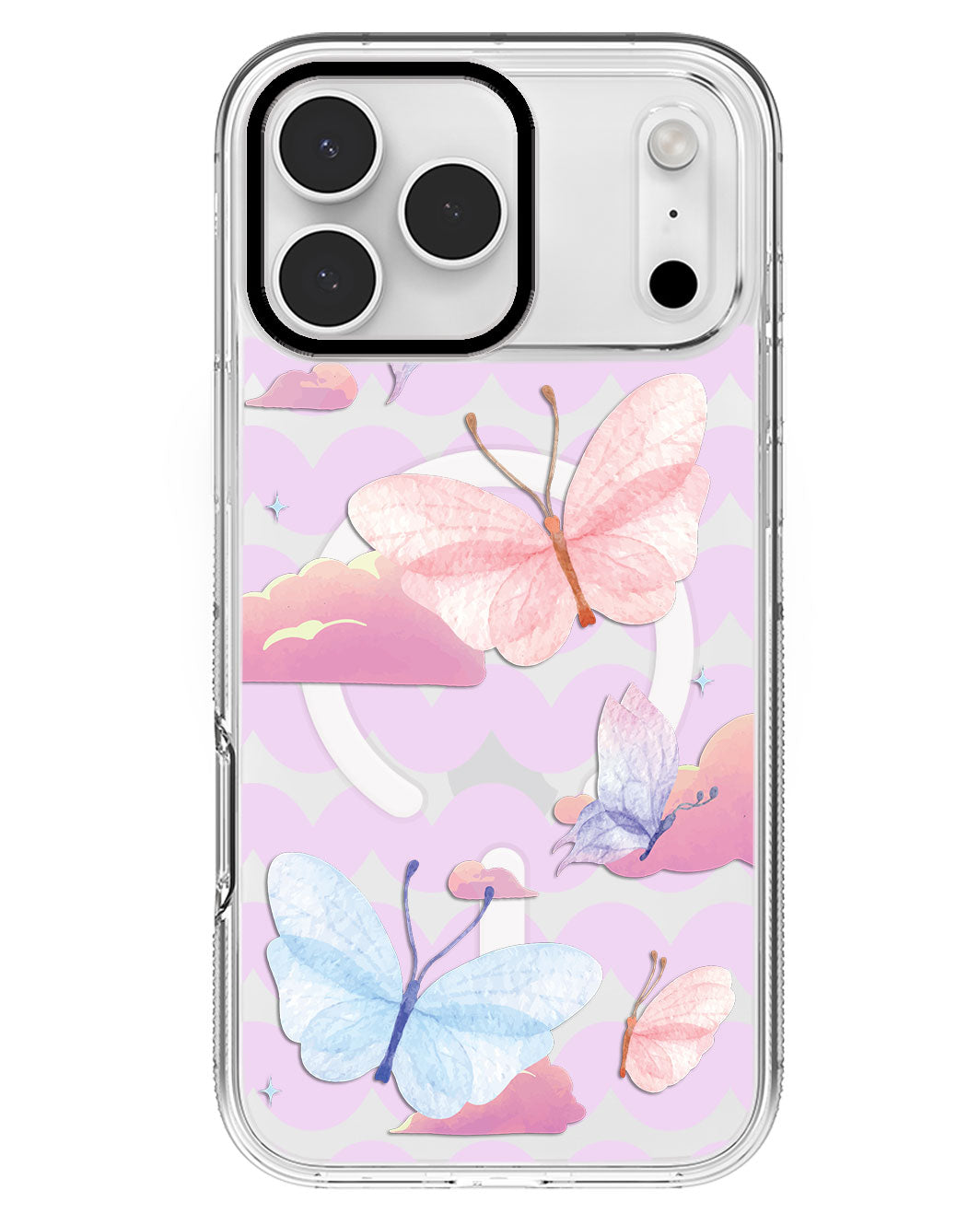 iPhone Rearguard MagSwap - Butterfly & Clouds