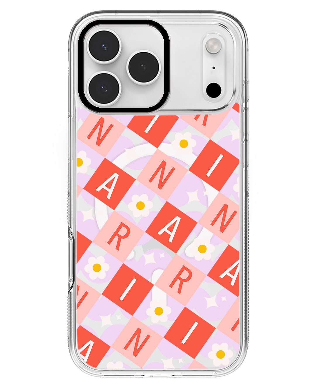 iPhone Rearguard MagSwap - CUSTOM MONOGRAM 3.0 Flower Grid 2.0