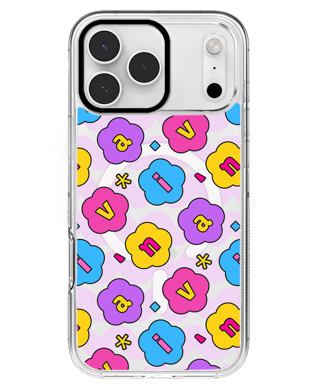 iPhone Rearguard MagSwap - CUSTOM MONOGRAM 3.0 Flower Petals 4.0