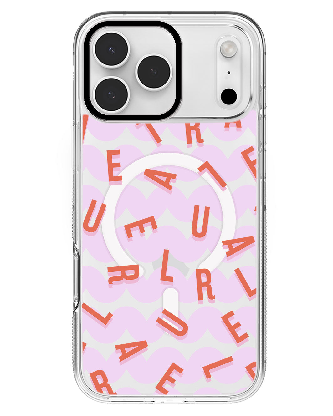 iPhone Rearguard MagSwap - CUSTOM MONOGRAM 1.0 Coral