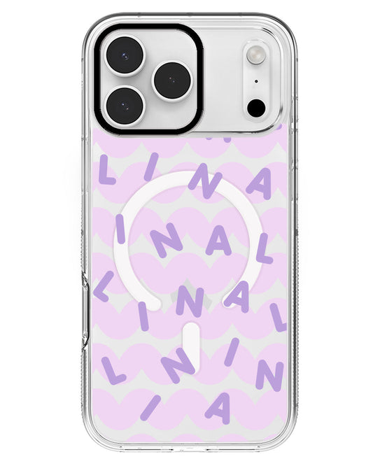 iPhone Rearguard MagSwap - CUSTOM MONOGRAM 2.0 Lilac