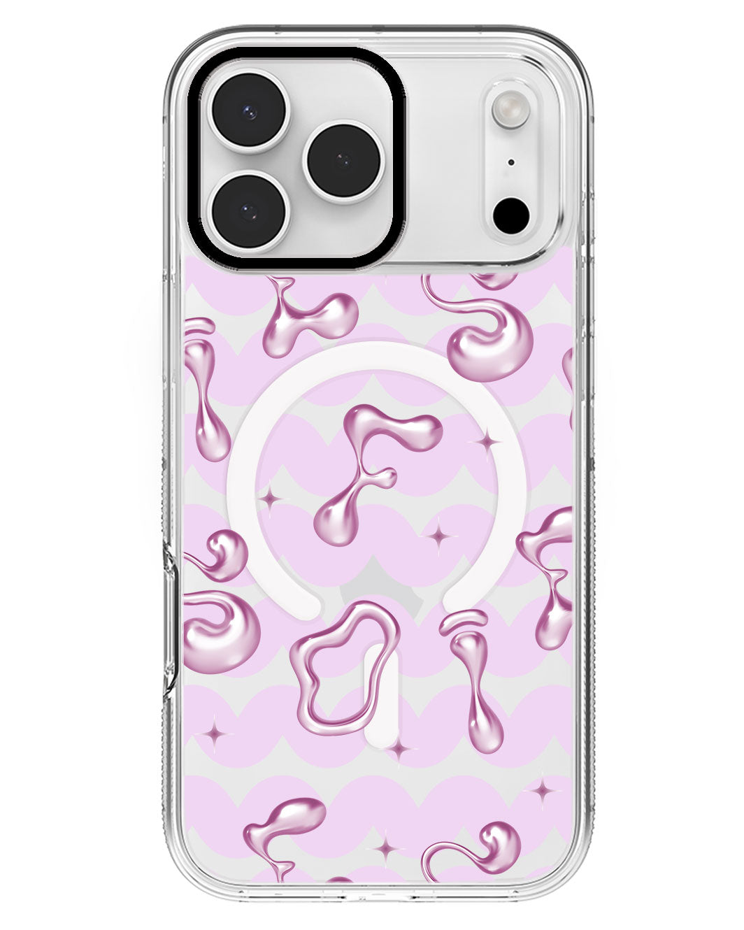 iPhone Rearguard MagSwap - Pink Chrome Monogram