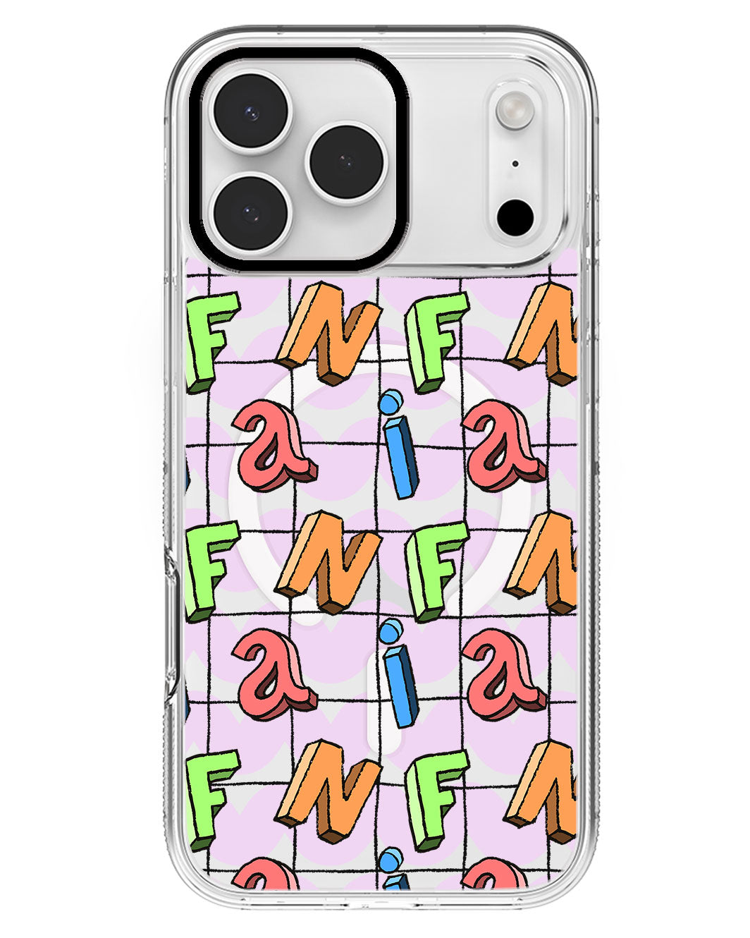 iPhone Rearguard MagSwap - Playful Monogram