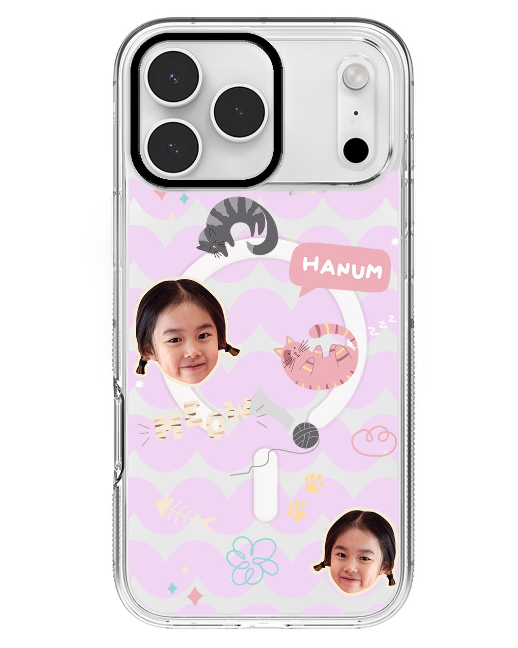 iPhone Rearguard MagSwap - Face Grid Kitty