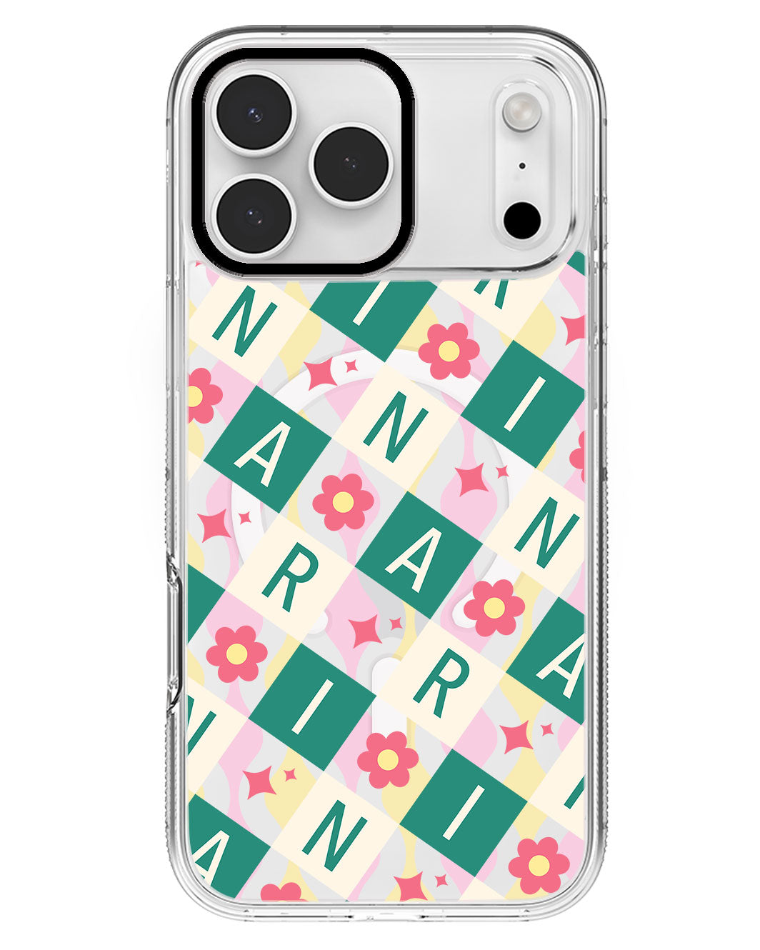 iPhone Rearguard MagSwap - CUSTOM MONOGRAM 3.0 Flower Grid 4.0