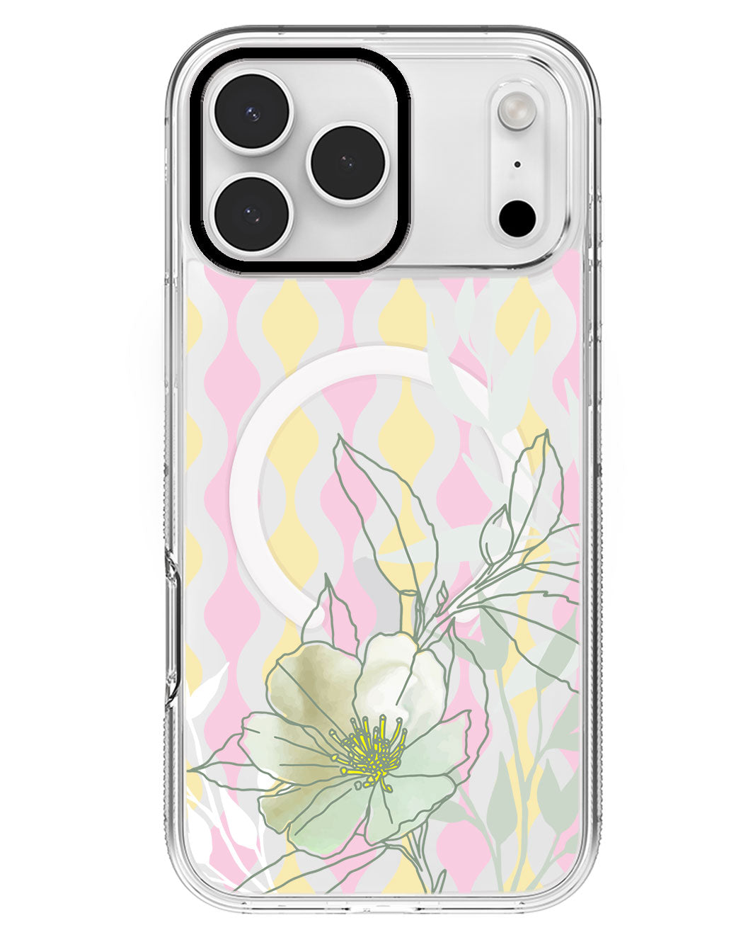 iPhone Rearguard MagSwap - Greenmint Lily
