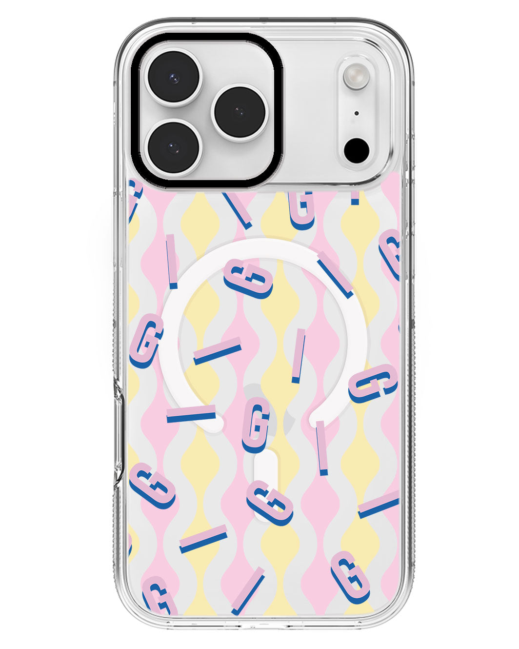 iPhone Rearguard MagSwap - CUSTOM MONOGRAM 1.0 Cotton Candy