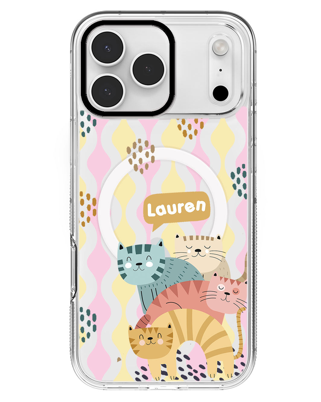 iPhone Rearguard MagSwap - Rainbow Meow 2.0