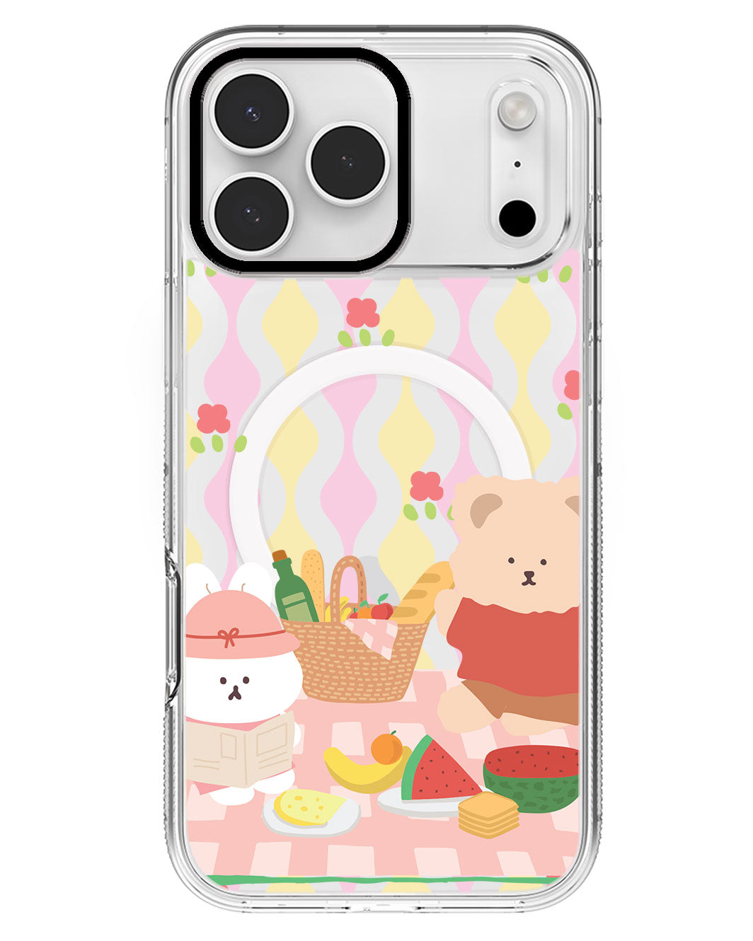 iPhone Rearguard MagSwap - Picnic Bear Pink