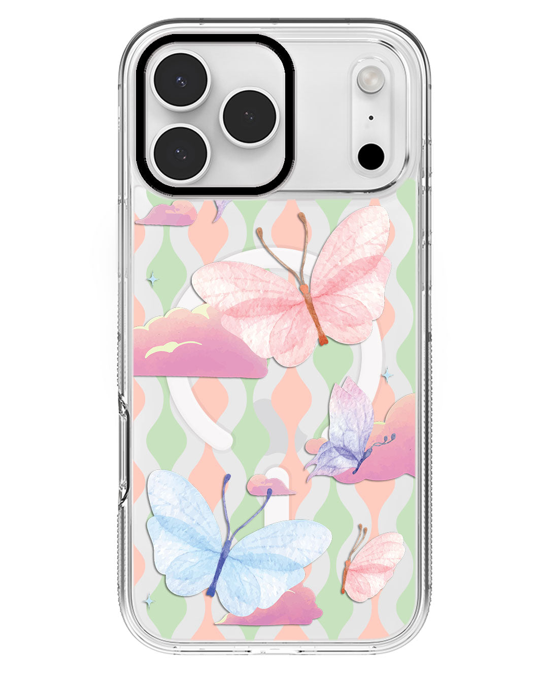 iPhone Rearguard MagSwap - Butterfly & Clouds