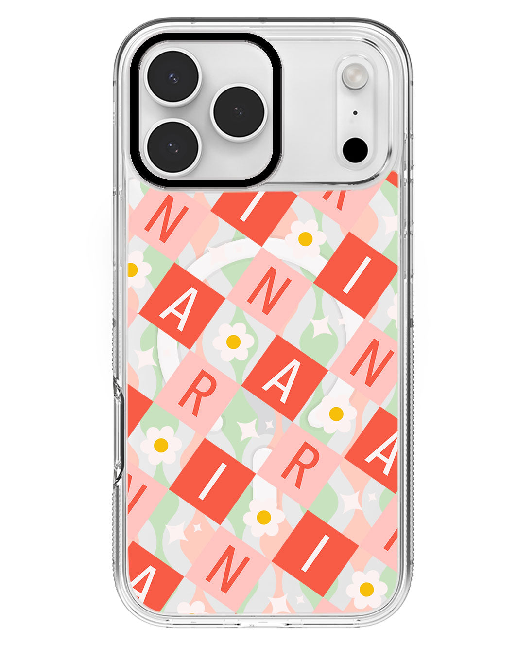 iPhone Rearguard MagSwap - CUSTOM MONOGRAM 3.0 Flower Grid 2.0