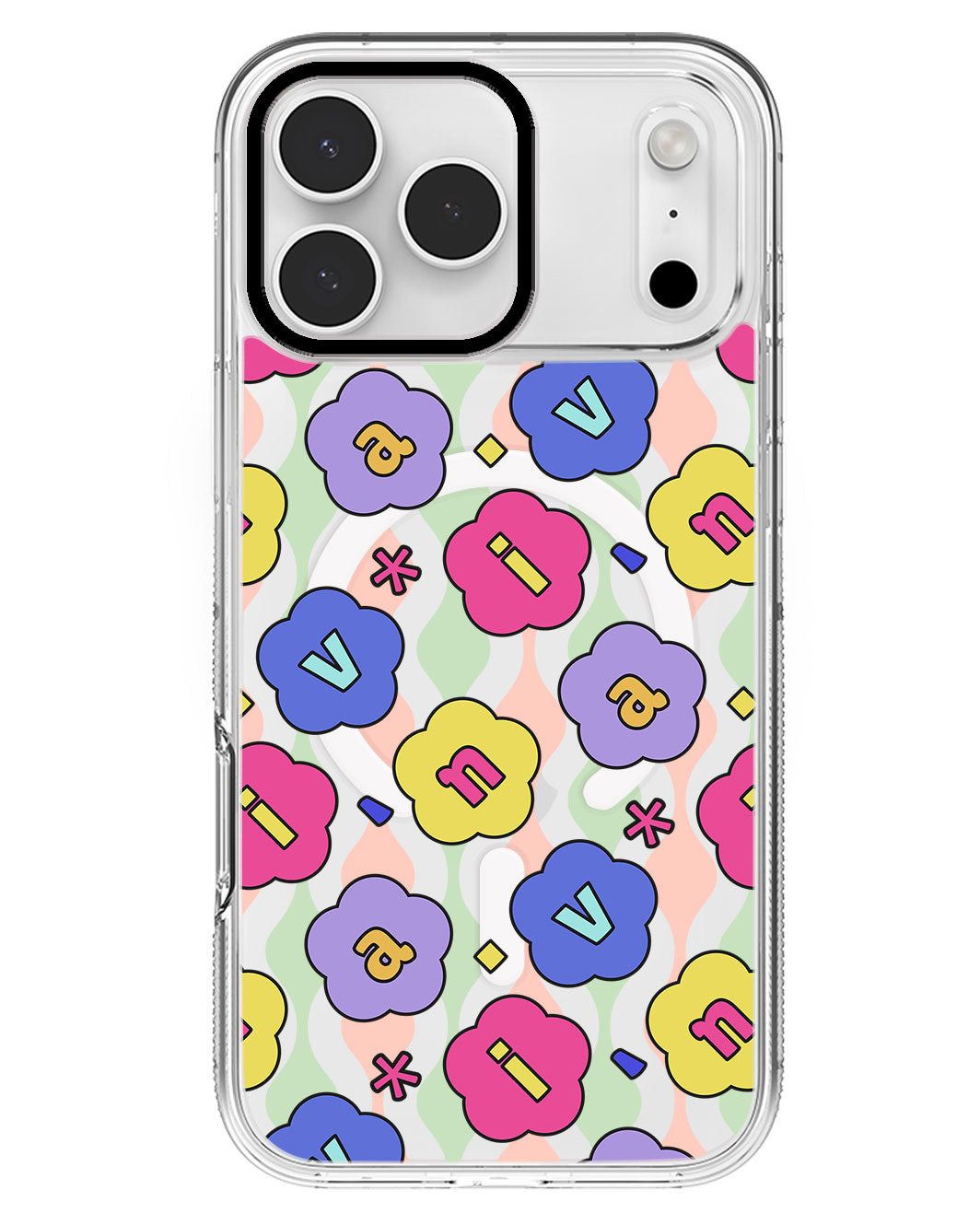 iPhone Rearguard MagSwap - CUSTOM MONOGRAM 3.0 Flower Petals 2.0