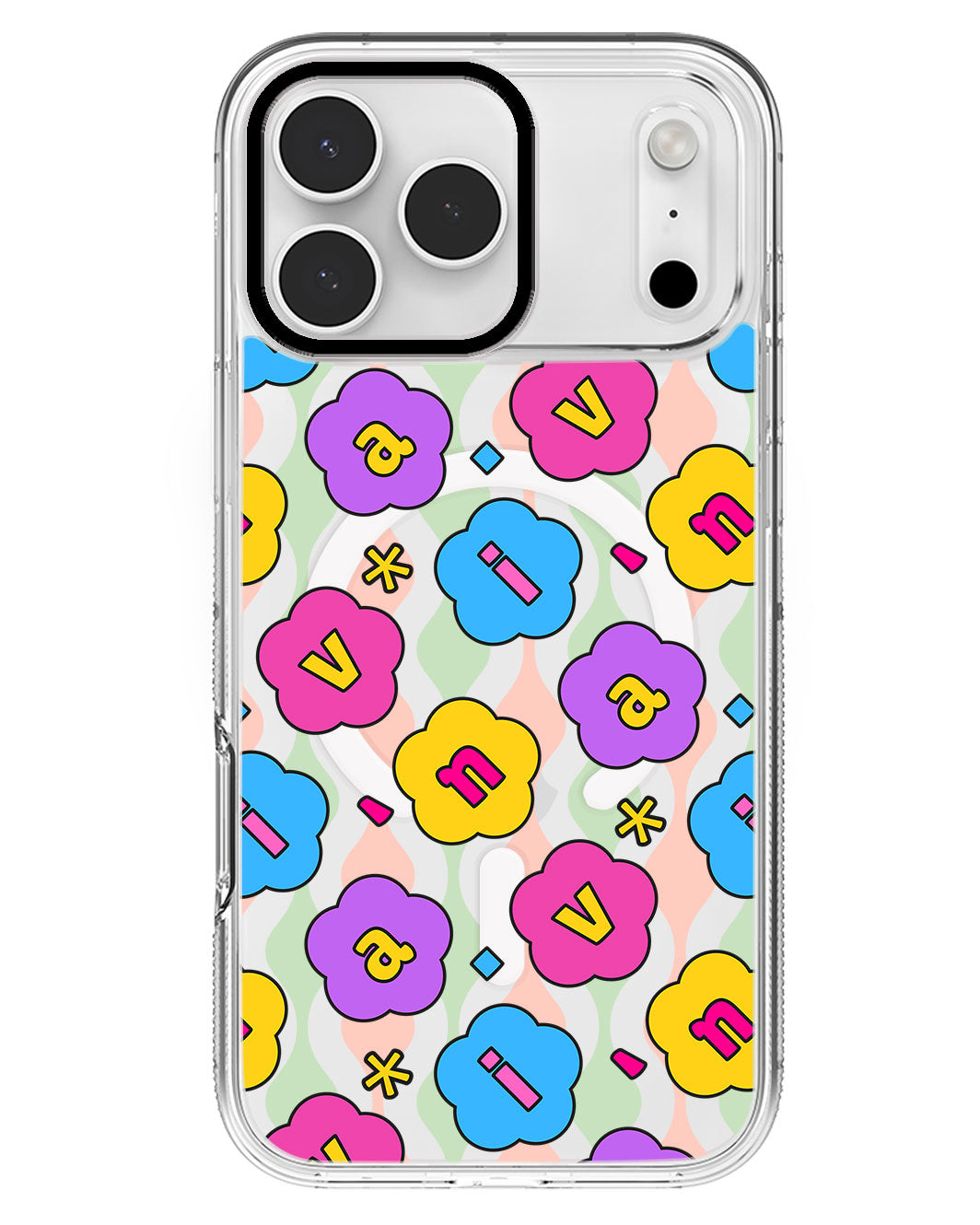 iPhone Rearguard MagSwap - CUSTOM MONOGRAM 3.0 Flower Petals 4.0