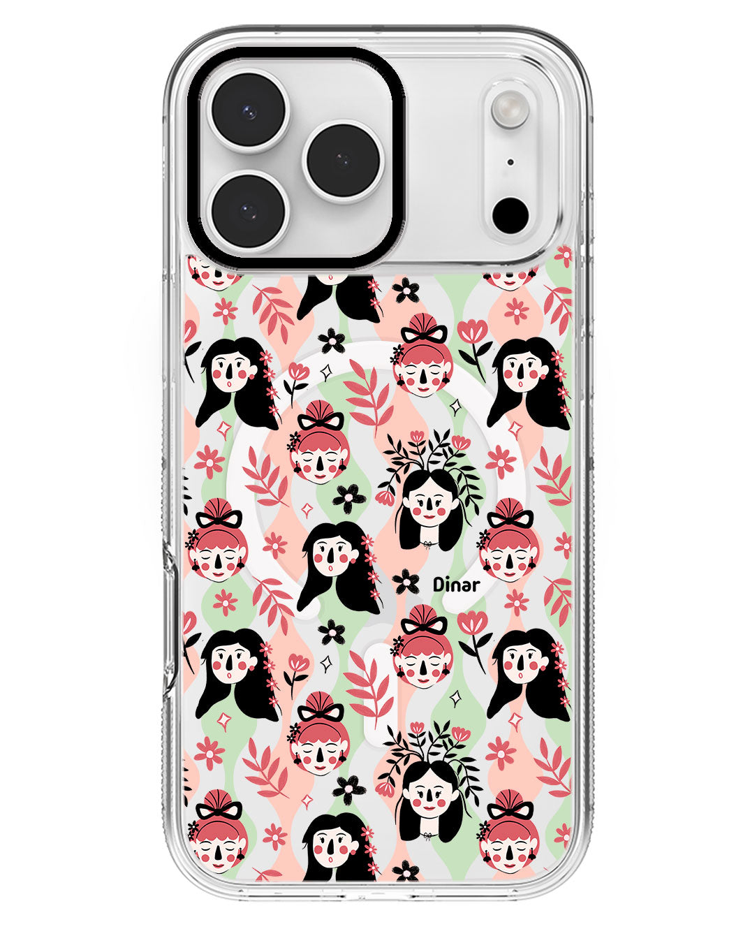 iPhone Rearguard MagSwap - Flowery Faces