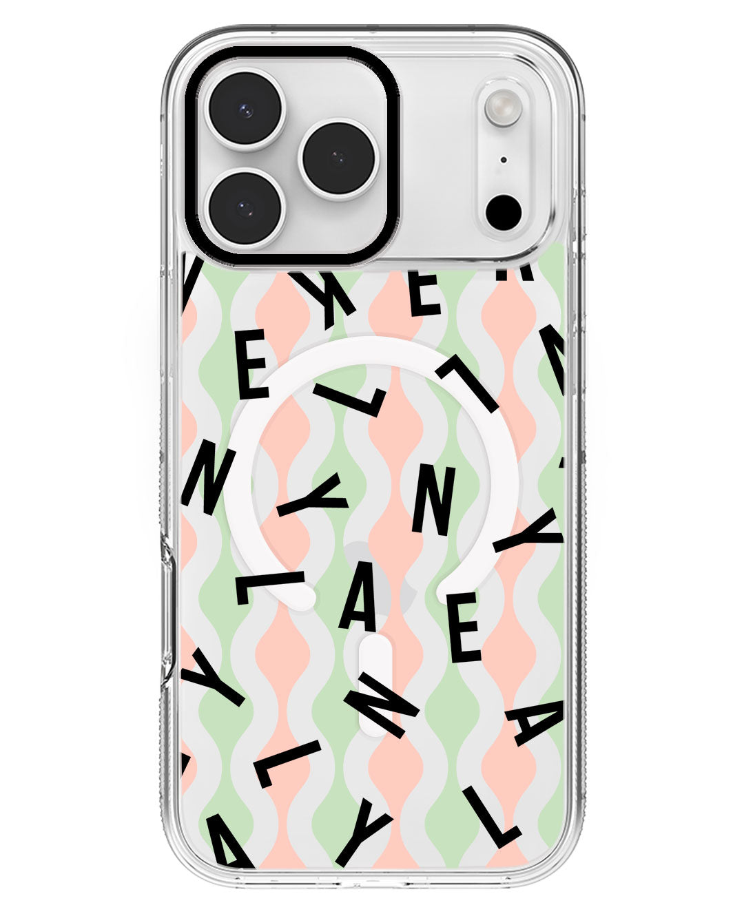 iPhone Rearguard MagSwap - CUSTOM MONOGRAM 2.0 Noir