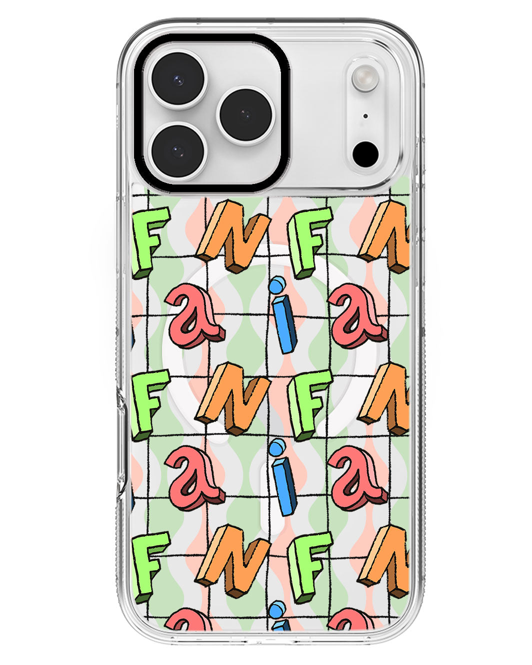 iPhone Rearguard MagSwap - Playful Monogram