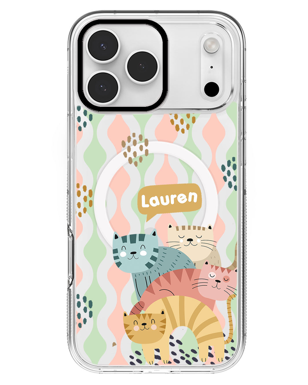 iPhone Rearguard MagSwap - Rainbow Meow 2.0