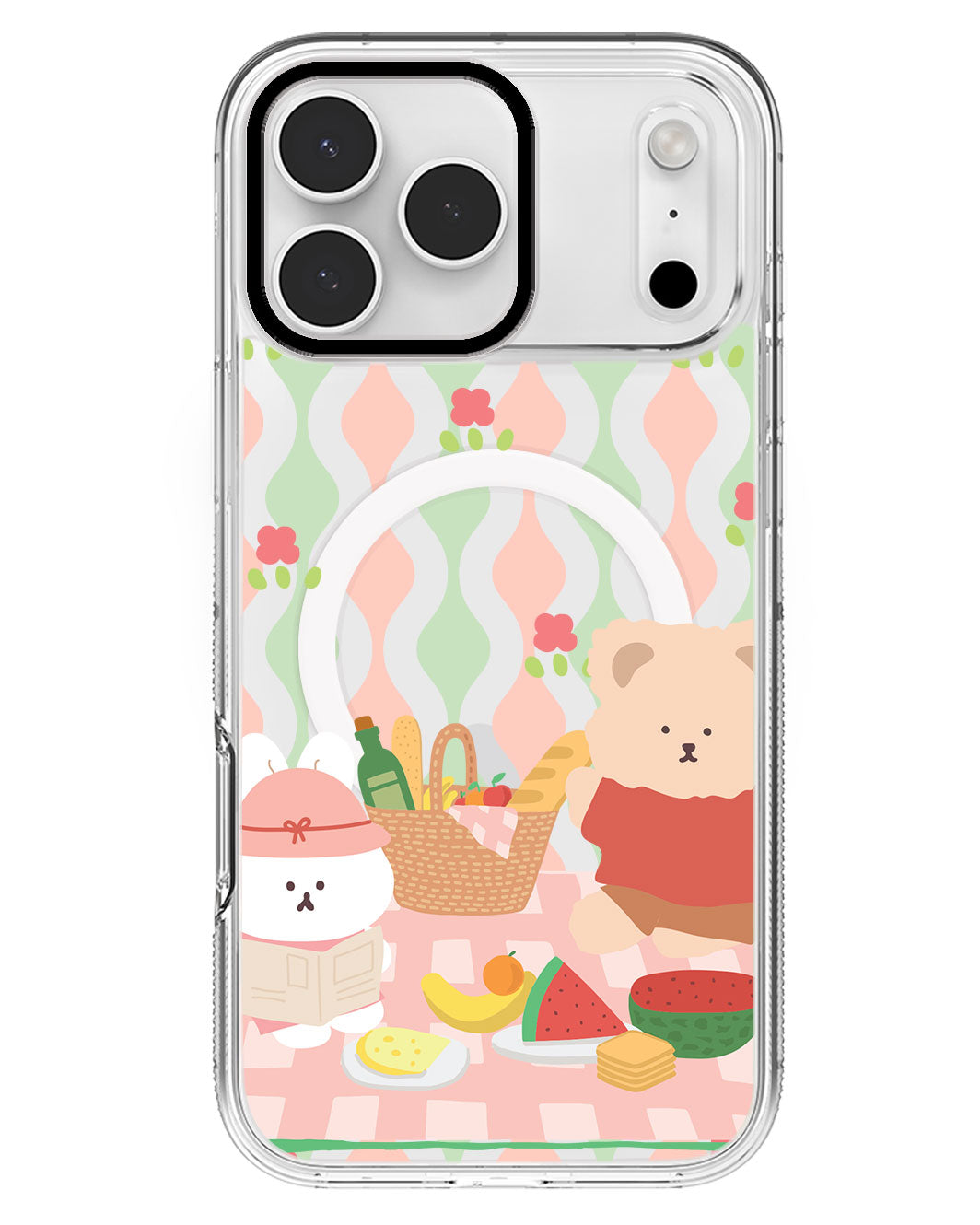 iPhone Rearguard MagSwap - Picnic Bear Pink