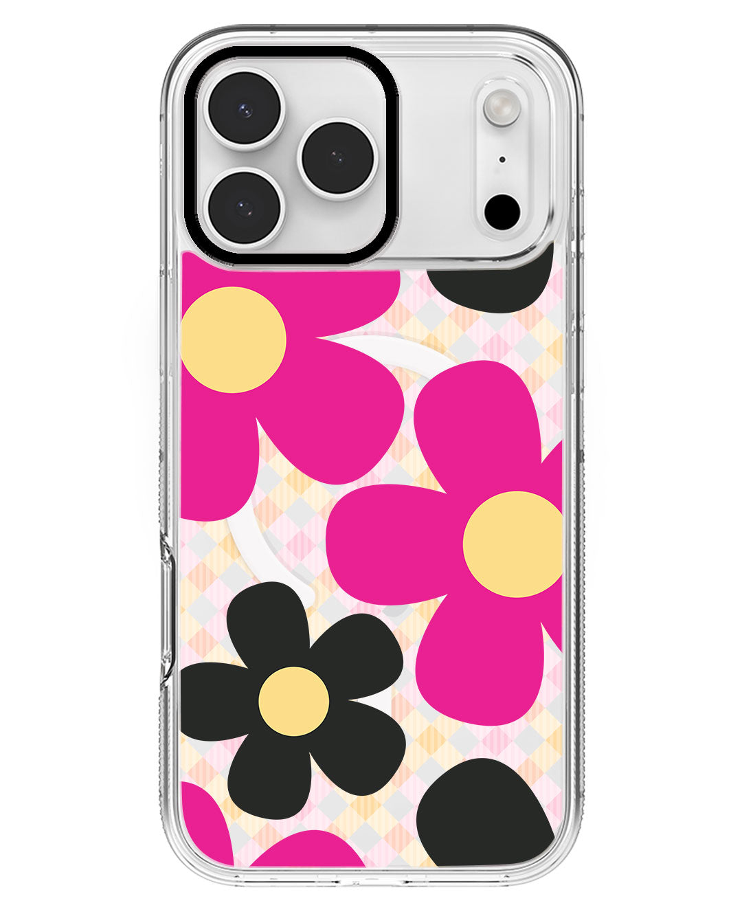 iPhone Rearguard MagSwap - Daisy Hot Pink