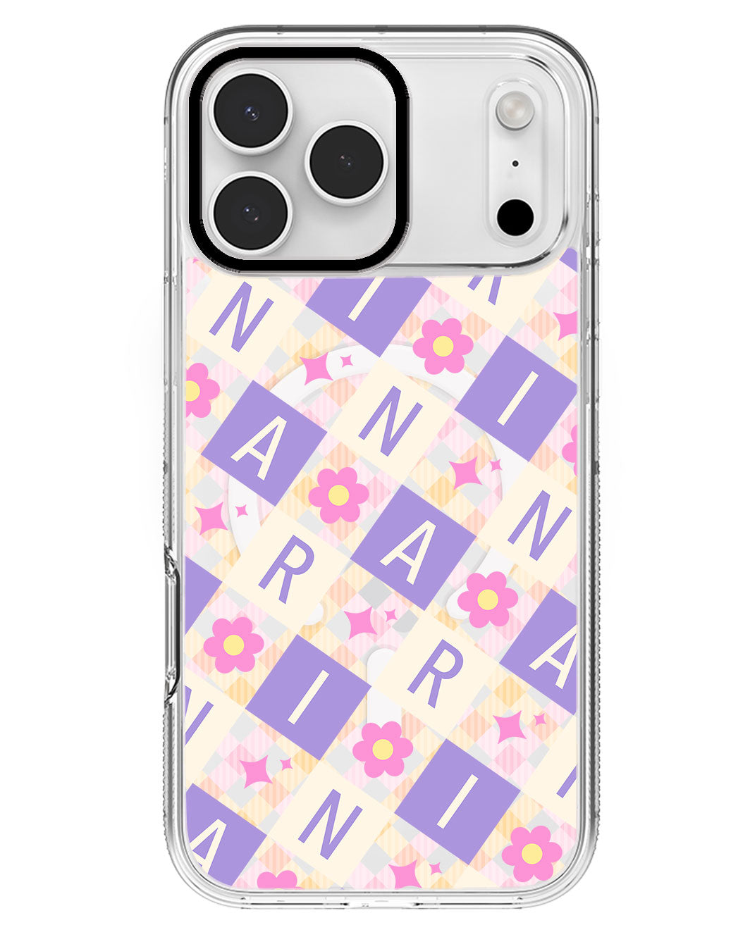 iPhone Rearguard MagSwap - CUSTOM MONOGRAM 3.0 Flower Grid 3.0