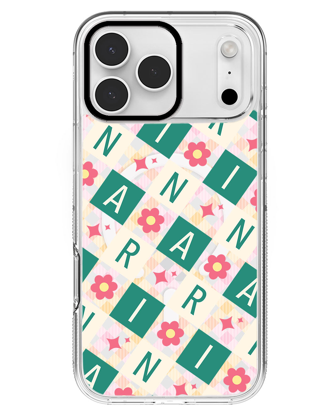 iPhone Rearguard MagSwap - CUSTOM MONOGRAM 3.0 Flower Grid 4.0