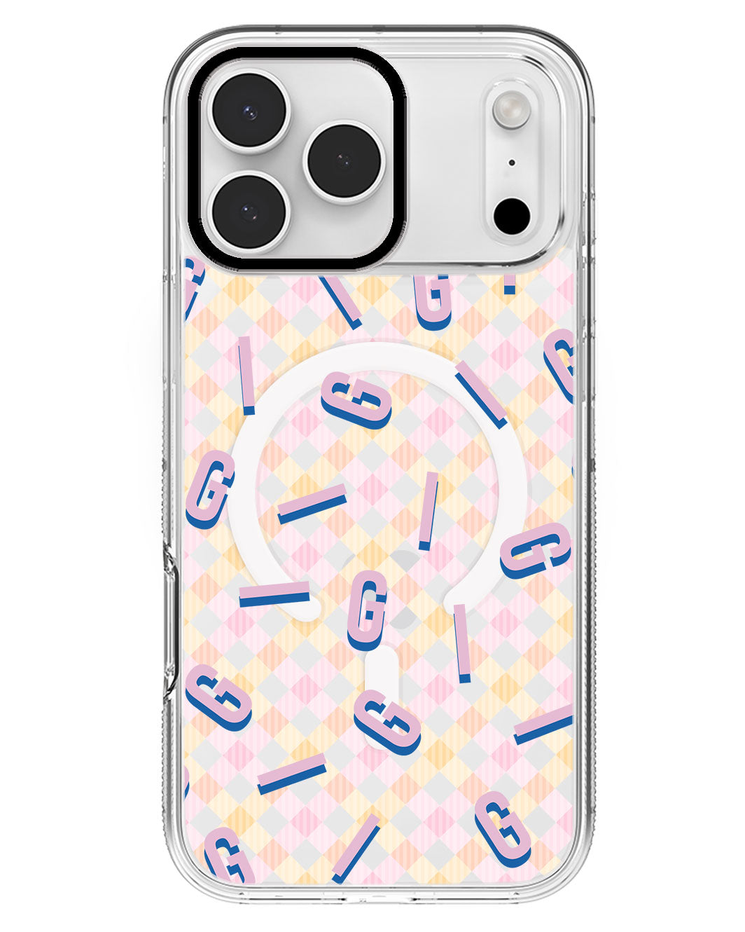 iPhone Rearguard MagSwap - CUSTOM MONOGRAM 1.0 Cotton Candy