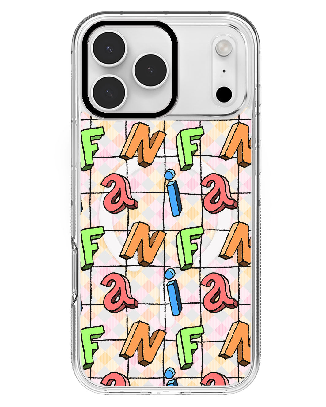 iPhone Rearguard MagSwap - Playful Monogram
