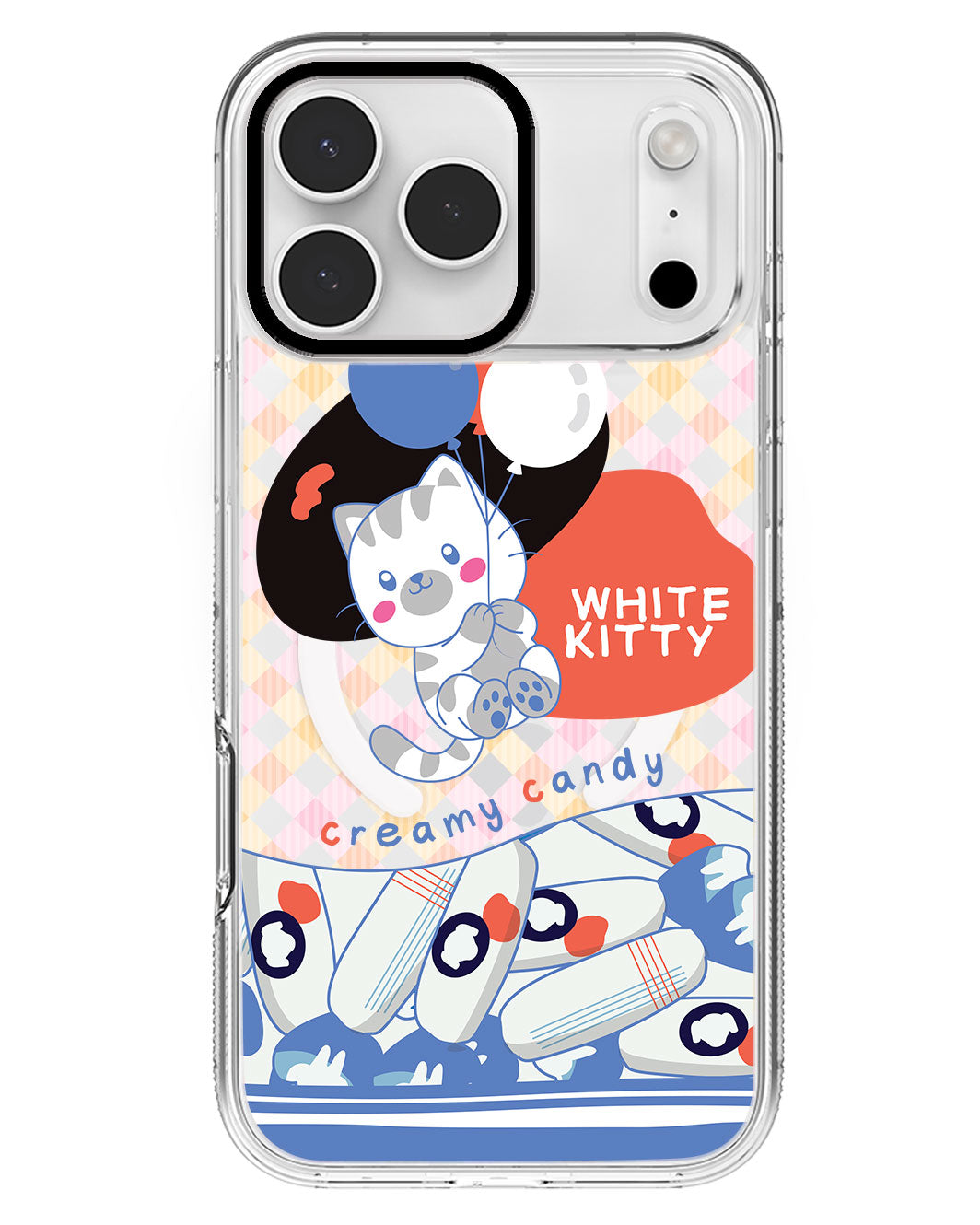 iPhone Rearguard MagSwap - White Kitty