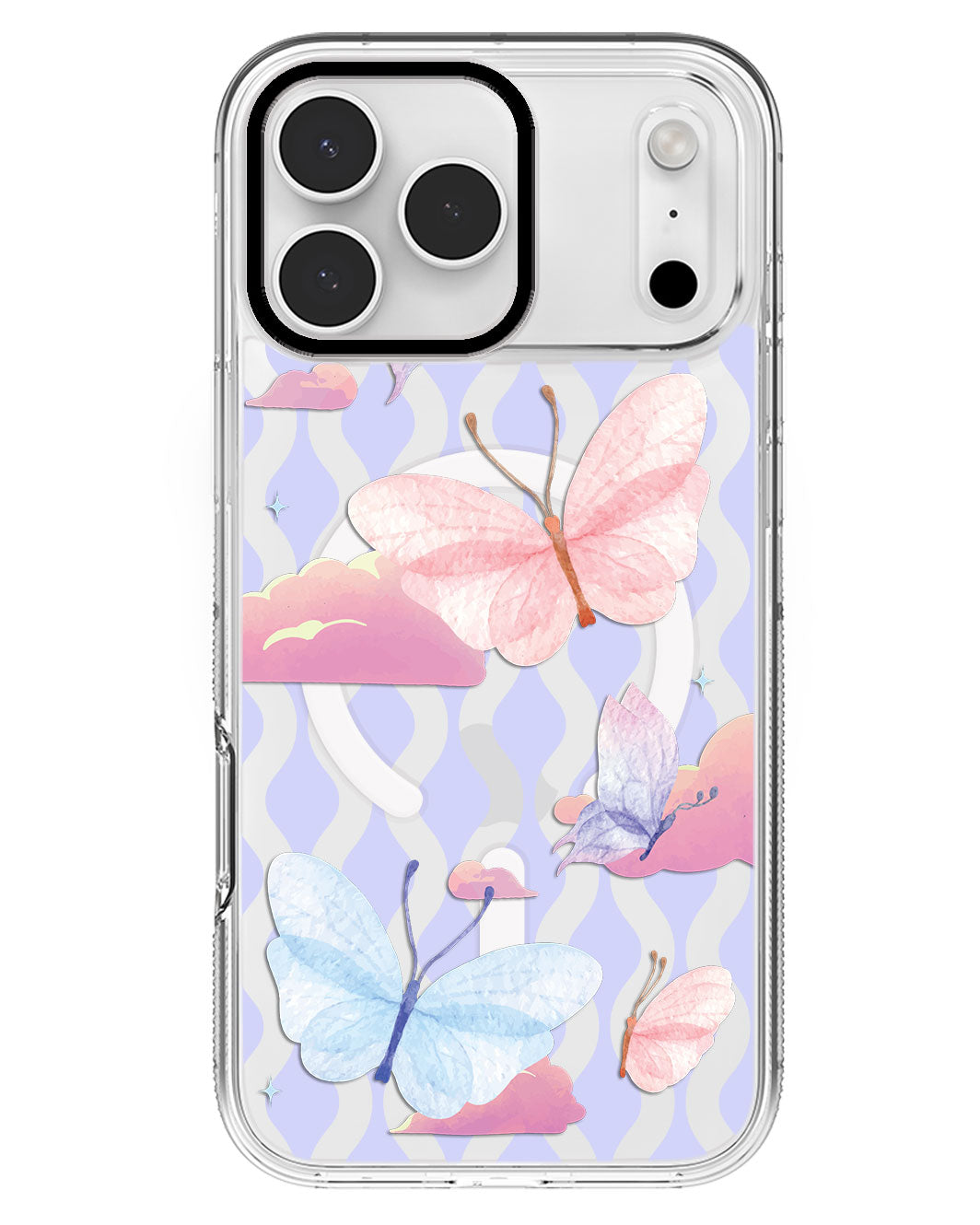 iPhone Rearguard MagSwap - Butterfly & Clouds