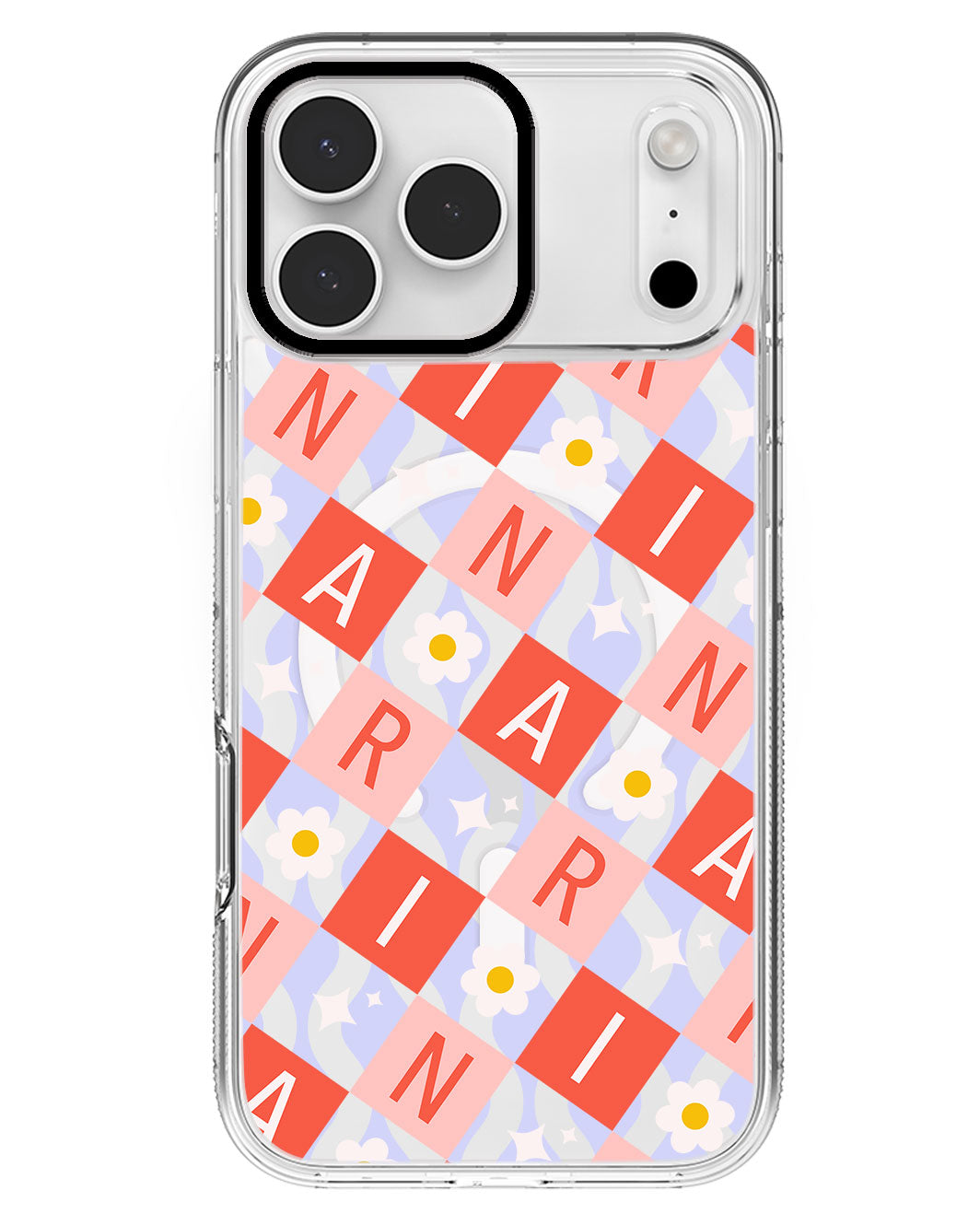 iPhone Rearguard MagSwap - CUSTOM MONOGRAM 3.0 Flower Grid 2.0