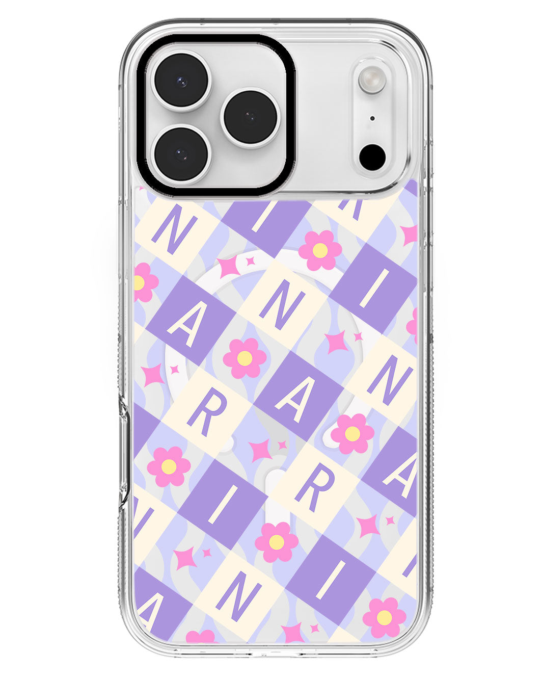 iPhone Rearguard MagSwap - CUSTOM MONOGRAM 3.0 Flower Grid 3.0