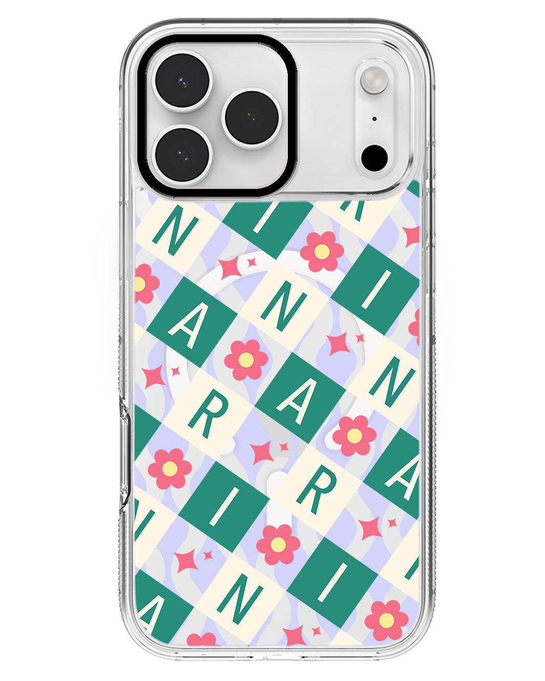 iPhone Rearguard MagSwap - CUSTOM MONOGRAM 3.0 Flower Grid 4.0