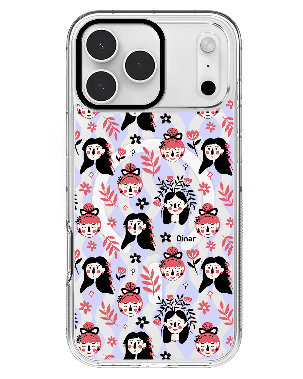 iPhone Rearguard MagSwap - Flowery Faces