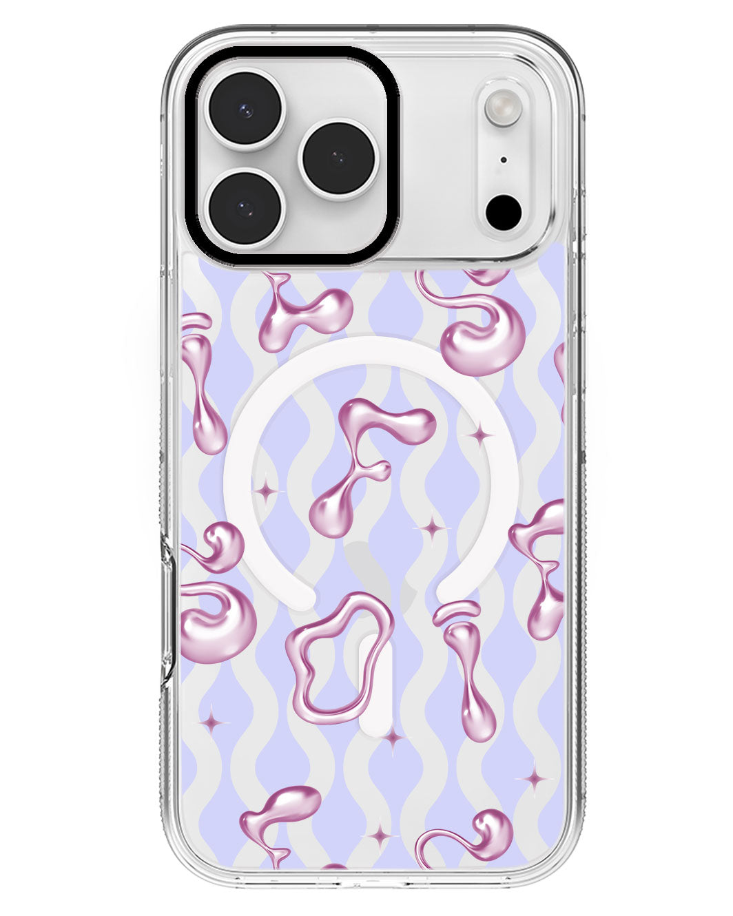 iPhone Rearguard MagSwap - Pink Chrome Monogram