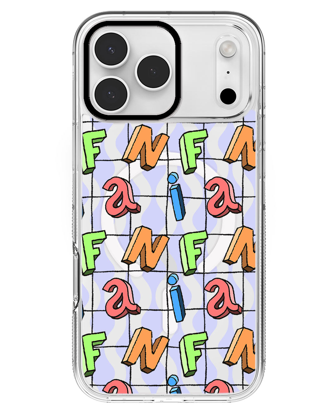 iPhone Rearguard MagSwap - Playful Monogram